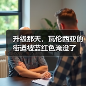 升级那天，瓦伦西亚的街道被蓝红色淹没了