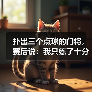 扑出三个点球的门将,赛后说:我只练了十分钟 扑出三个点球的门将,赛后说:我只练了十分钟