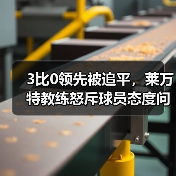 3比0领先被追平,莱万特教练怒斥球员态度问题 3比0领先被追平,莱万特教练怒斥球员态度问题