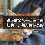 进球后全队一起做“青蛙跳”,莱万特球员的庆祝太有爱了 进球后全队一起做“青蛙跳”,莱万特球员的庆祝太有爱了